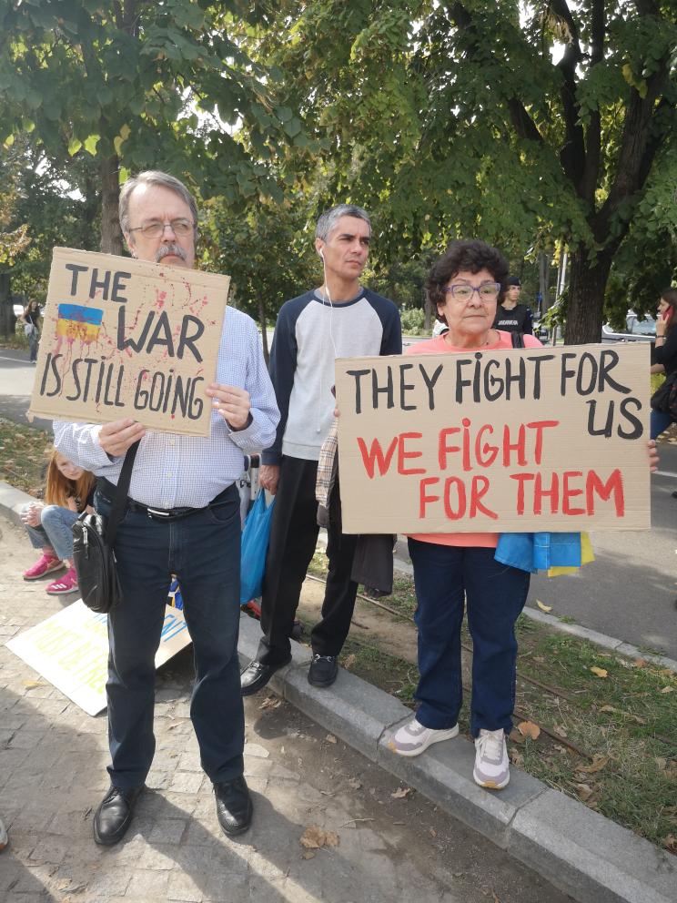 "Не маємо права мовчати": на мітингу в Бухаресті нагадали про жертв російського полону